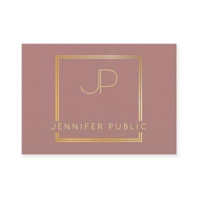 Stylish Gold Monogrammed Modern Template Luxury