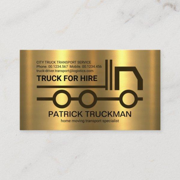 Stylish Gold Truck Frame Cargo Transporter