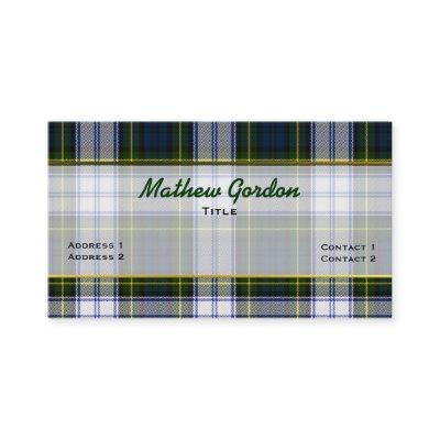 Stylish Gordon Dress Plaid Custom