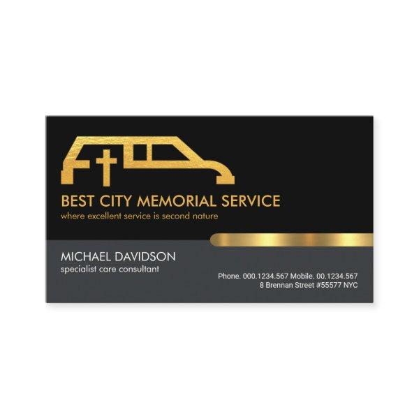 Stylish Grey Black Layer Gold Tab Memorial