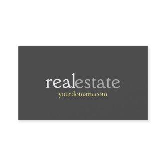 Stylish Grey Real Estate Agent
