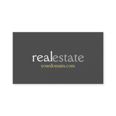 Stylish Grey Real Estate Agent