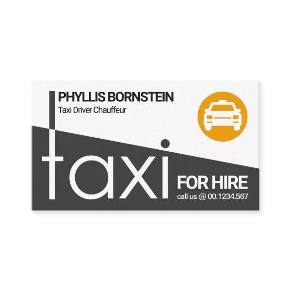 Stylish Grey Taxi Signage Private Taxi Driver