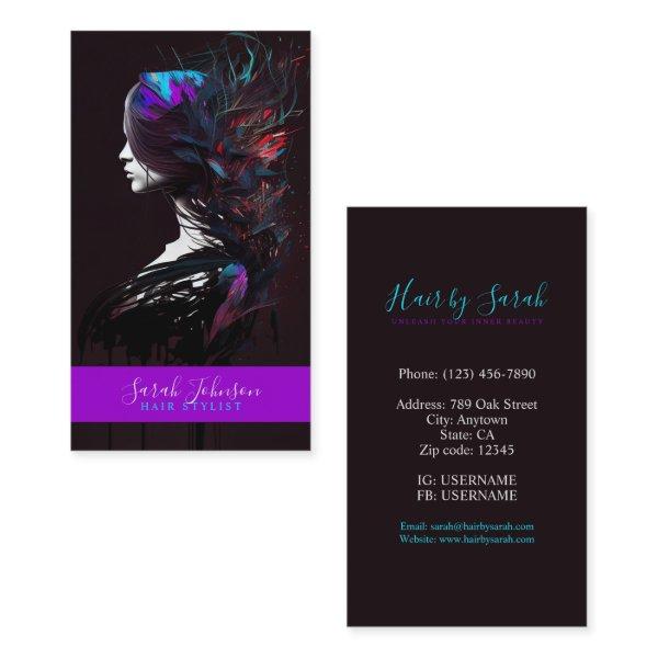 Stylish Hair Stylist Digital Art