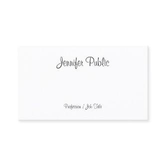 Stylish Handwritten Script Modern Sleek Plain Chic