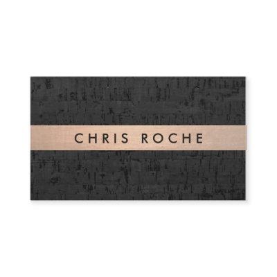 Stylish Interior Designer Copper Stripe Cork Board