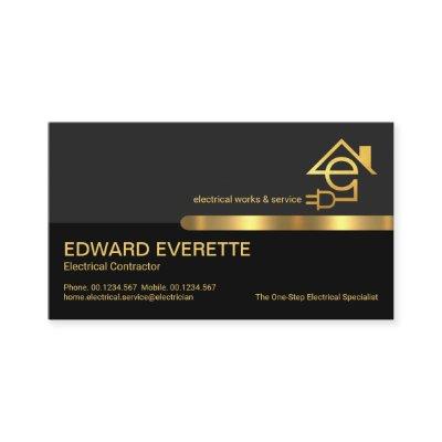 Stylish Letter E Electrician Service