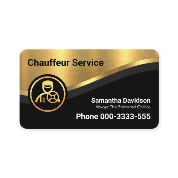 Stylish Luxurious Gold Curve Wave Driving