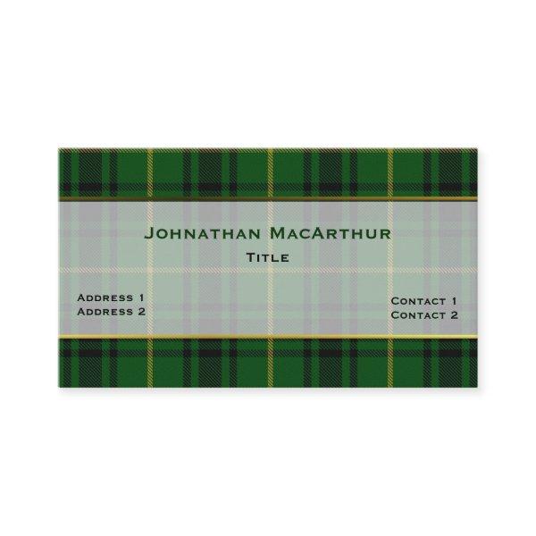 Stylish MacArthur Clan Plaid Custom