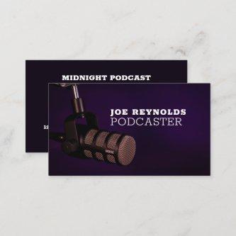 Stylish Microphone, Podcaster, Podcast