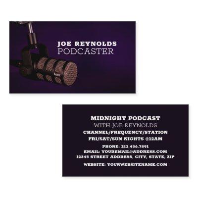 Stylish Microphone, Podcaster, Podcast