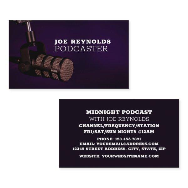 Stylish Microphone, Podcaster, Podcast