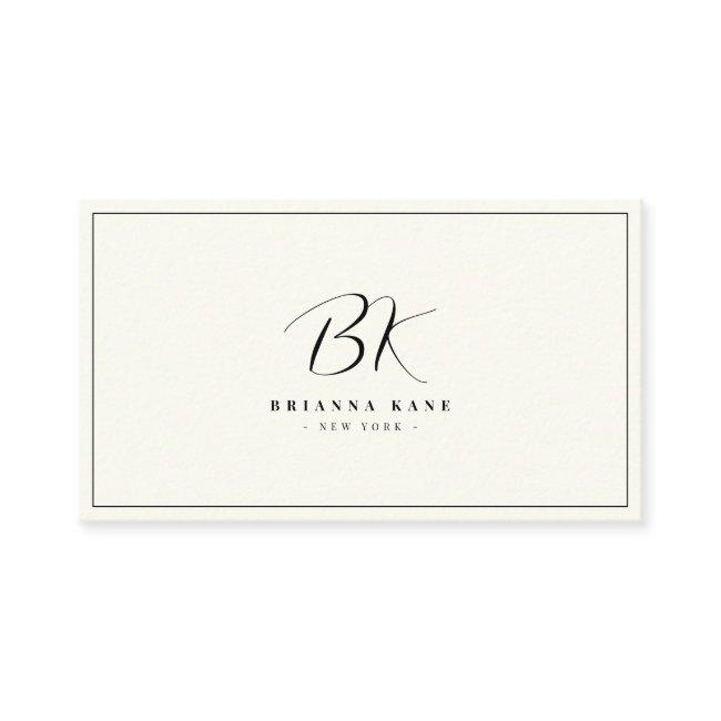 Stylish Minimalist Hand Lettered Monogram
