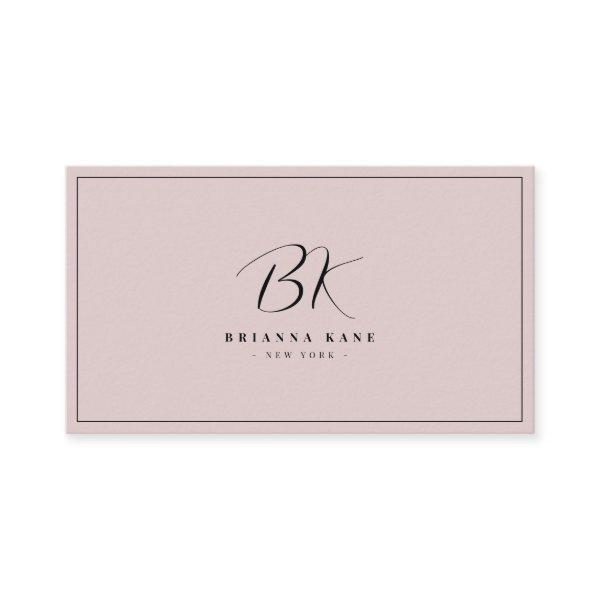 Stylish Minimalist Hand Lettered Monogrammed