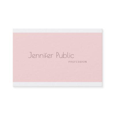 Stylish Minimalist Modern Trendy Plain Blush Pink