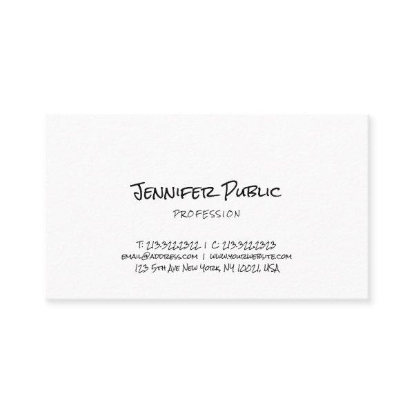 Stylish Minimalist Plain Freehand Script Modern