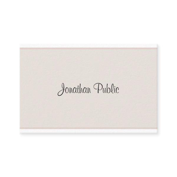Stylish Minimalistic Elegant Simple Modern Plain