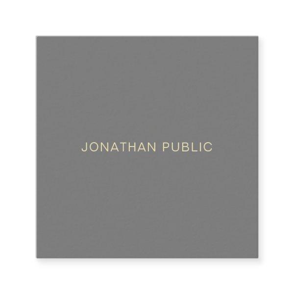 Stylish Minimalistic Modern Professional Template Square