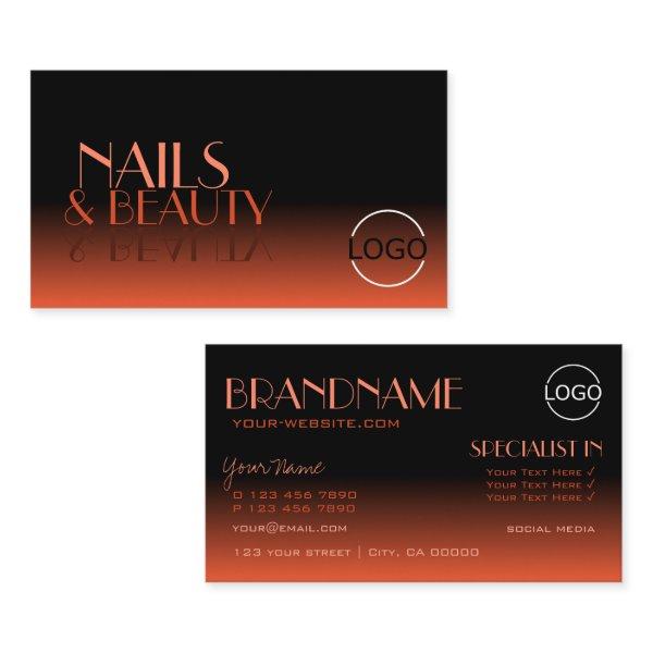 Stylish Mirror Font Classic Black Reddish add Logo