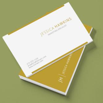 Stylish Modern Block Gold Professional