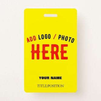 STYLISH MODERN CUSTOM BRIGHT YELLOW VERIFIED BRAND BADGE