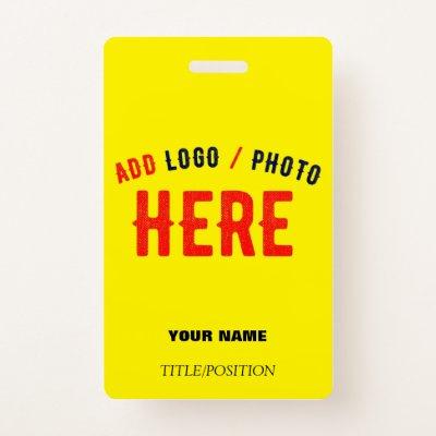 STYLISH MODERN CUSTOM BRIGHT YELLOW VERIFIED BRAND BADGE