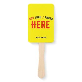 STYLISH MODERN CUSTOM BRIGHT YELLOW VERIFIED BRAND HAND FAN