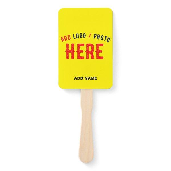 STYLISH MODERN CUSTOM BRIGHT YELLOW VERIFIED BRAND HAND FAN
