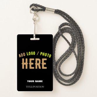 STYLISH MODERN CUSTOMIZABLE BLACK VERIFIED BRANDED BADGE