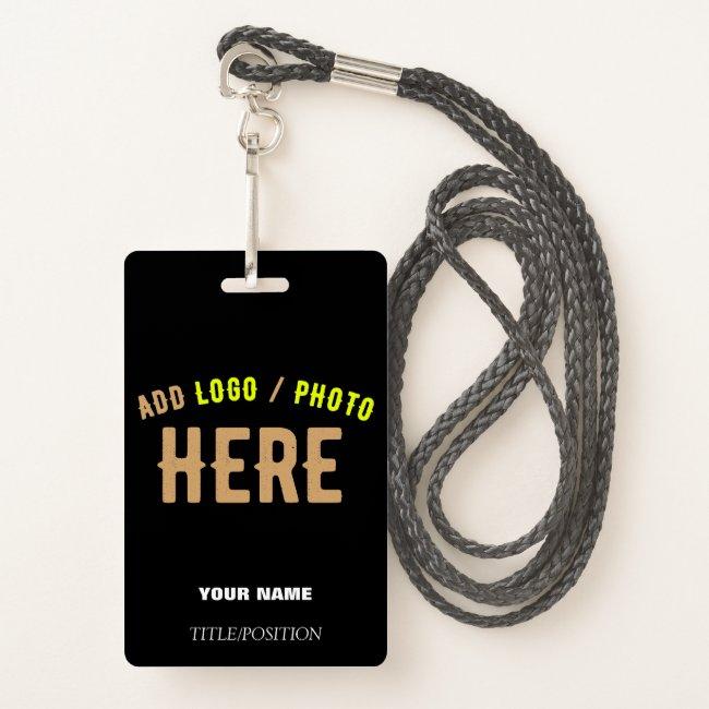 STYLISH MODERN CUSTOMIZABLE BLACK VERIFIED BRANDED BADGE