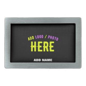 STYLISH MODERN CUSTOMIZABLE BLACK VERIFIED BRANDED BELT BUCKLE