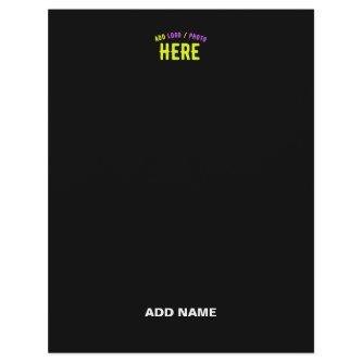 STYLISH MODERN CUSTOMIZABLE BLACK VERIFIED BRANDED LETTERHEAD