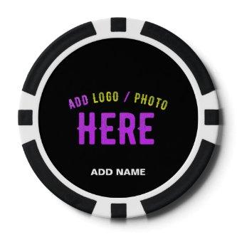 STYLISH MODERN CUSTOMIZABLE BLACK VERIFIED BRANDED POKER CHIPS