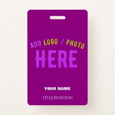 STYLISH MODERN CUSTOMIZABLE PURPLE VERIFIED BRAND BADGE