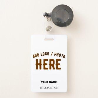 STYLISH MODERN CUSTOMIZABLE WHITE VERIFIED BRANDED BADGE