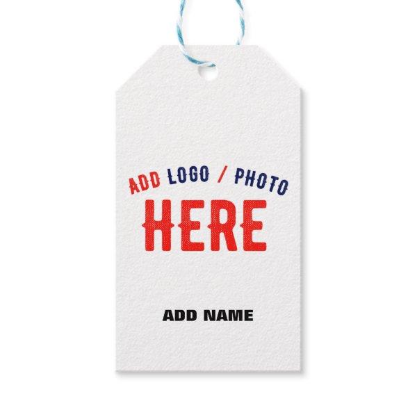 STYLISH MODERN CUSTOMIZABLE WHITE VERIFIED BRANDED GIFT TAGS