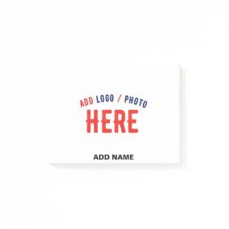 STYLISH MODERN CUSTOMIZABLE WHITE VERIFIED BRANDED POST-IT NOTES