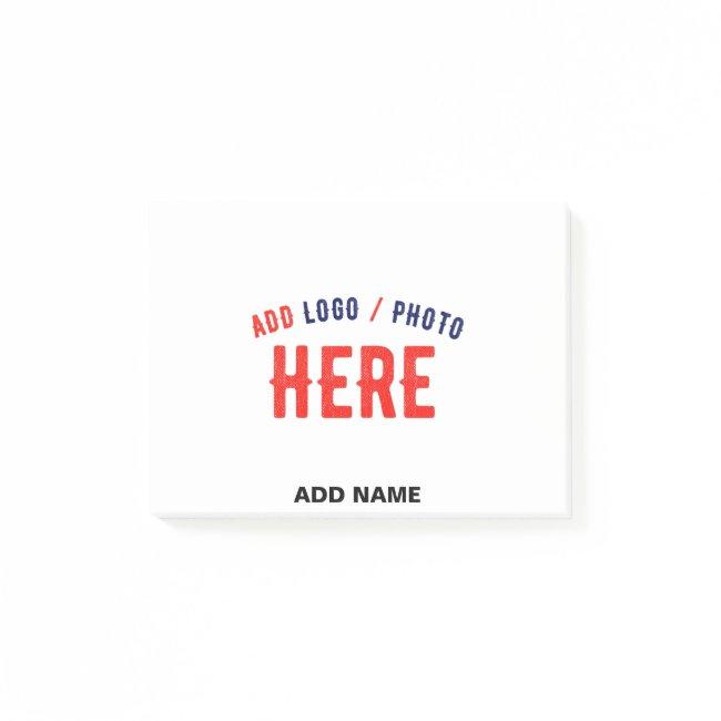 STYLISH MODERN CUSTOMIZABLE WHITE VERIFIED BRANDED POST-IT NOTES