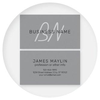 Stylish Modern Editable Name | Black & Dark Gray