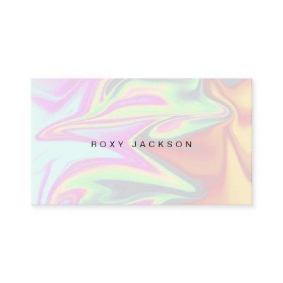 Stylish modern elegant chick holographic makeup