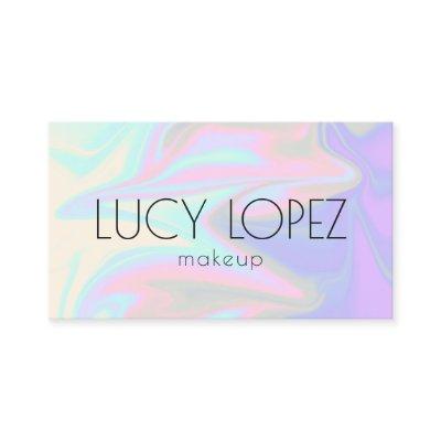 Stylish modern elegant chick holographic makeup