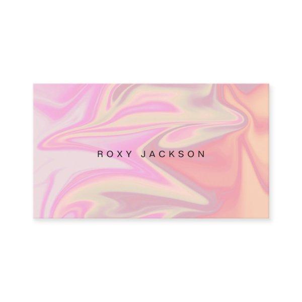 Stylish modern elegant chick holographic makeup