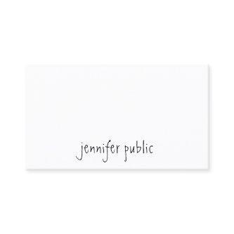 Stylish Modern Hand Script Name Text Minimalist