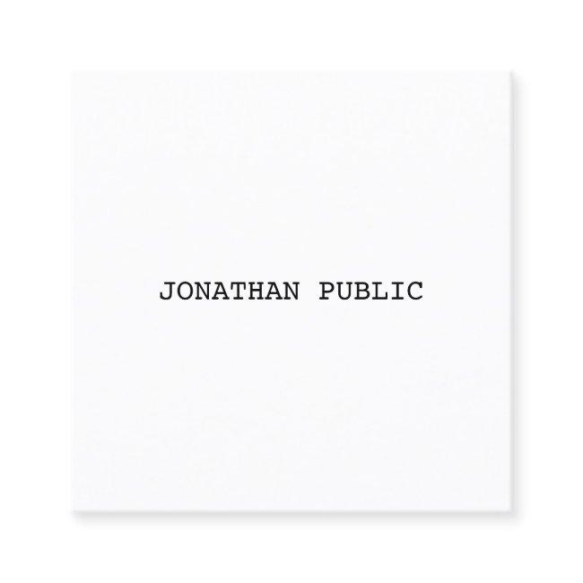 Stylish Modern Minimalist Design Template Simple Square