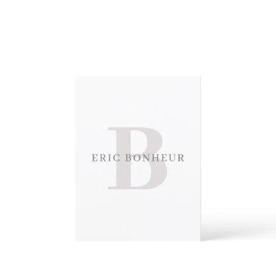 Stylish Modern Name & Monogram Postcard