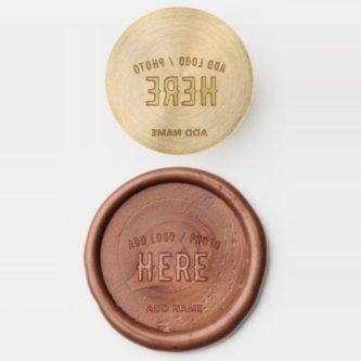 STYLISH MODERN NO COLOUR NEUTRAL VERIFIED BRANDED WAX SEAL STAMP