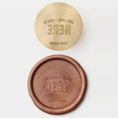 STYLISH MODERN NO COLOUR NEUTRAL VERIFIED BRANDED WAX SEAL STAMP