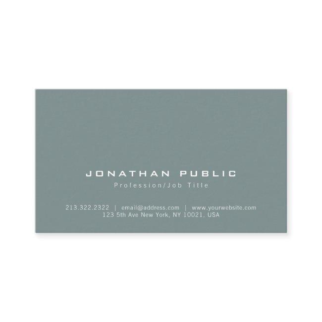 Stylish Modern Professional Minimalist Plain