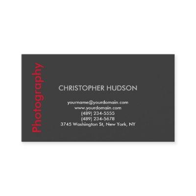 Stylish Modern Red Gray Photography