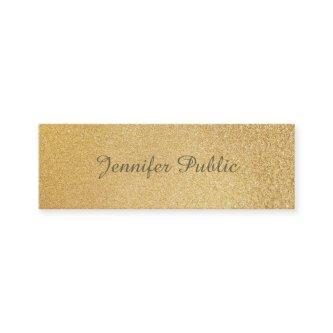 Stylish Modern Shiny Gold Foil Glamour Template Mini